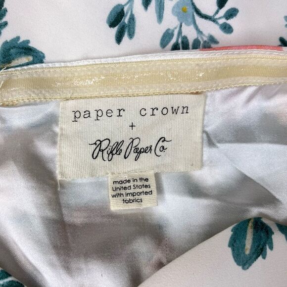 Anthropologie Paper Crown x Rifle Paper Co Halter Midi Dress Small - Picture 12 of 15